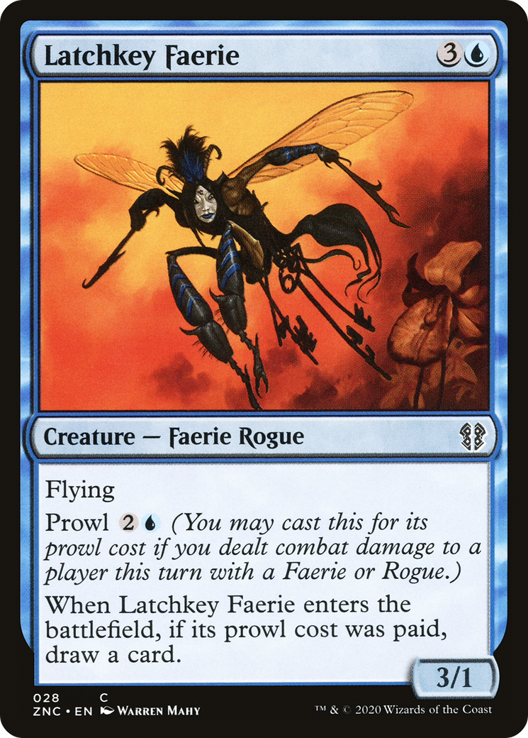 Latchkey Faerie (ZNC-028) [Zendikar Rising Commander] MTG Single Wizards of the Coast