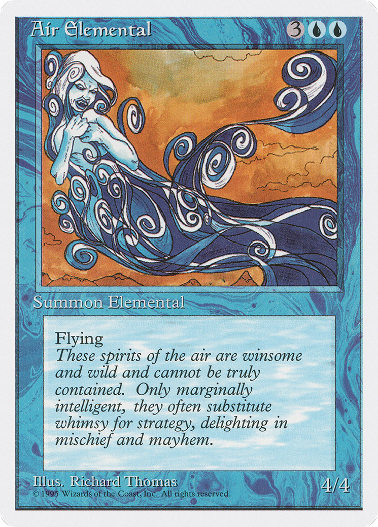 Air Elemental (4ED-059) [Fourth Edition] MTG Single Wizards of the Coast