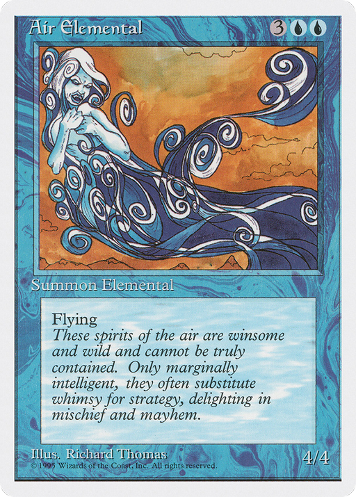 Air Elemental (4ED-059) [Fourth Edition] MTG Single Wizards of the Coast