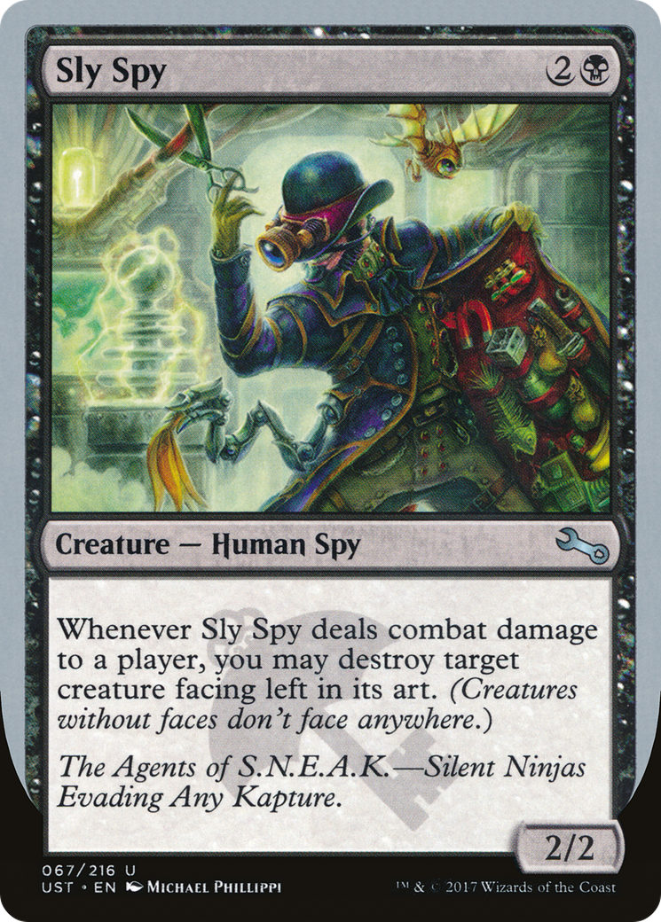 Sly Spy (B) (UST-067) [Unstable] MTG Single Wizards of the Coast