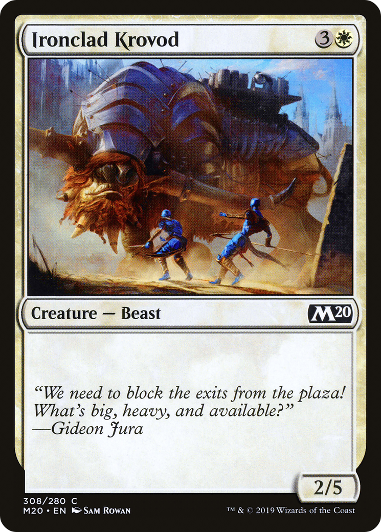 Ironclad Krovod (M20-308) [Core Set 2020] MTG Single Wizards of the Coast