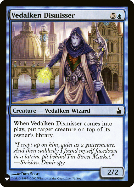 Vedalken Dismisser (LIST-RAV-73) [Mystery Booster] The List MTG Single Wizards of the Coast