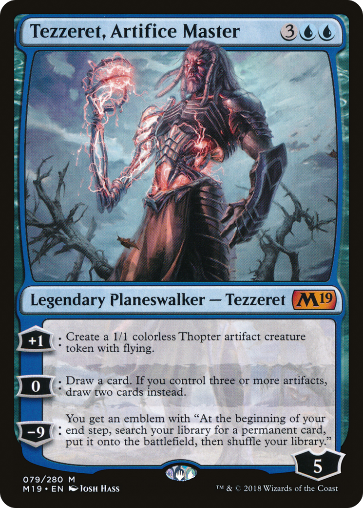 Tezzeret, Artifice Master (M19-079) [Core Set 2019] Foil MTG Single Wizards of the Coast