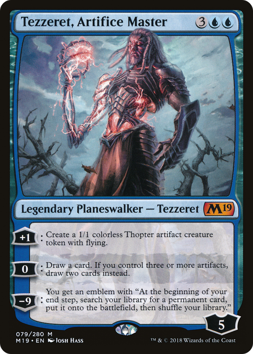 Tezzeret, Artifice Master (M19-079) [Core Set 2019] MTG Single Wizards of the Coast