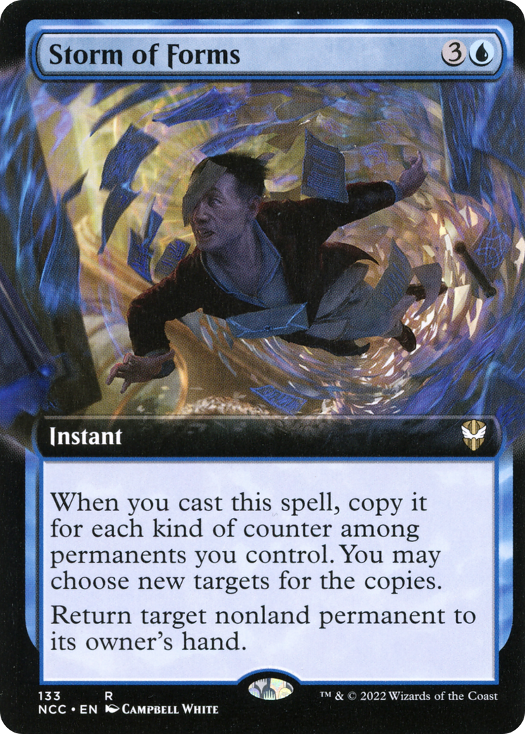 Storm of Forms (NCC-133) [New Capenna Commander] (Extended Art) MTG Single Wizards of the Coast