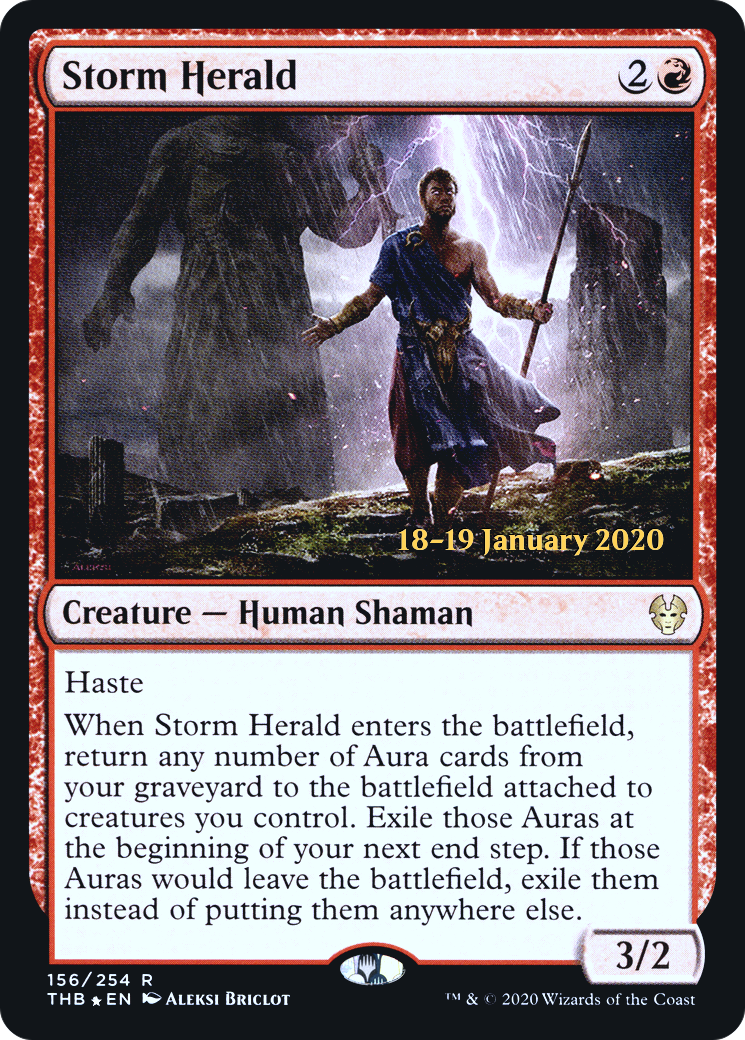 Storm Herald (PRE-156) [Theros Beyond Death Promos] Foil MTG Single Wizards of the Coast