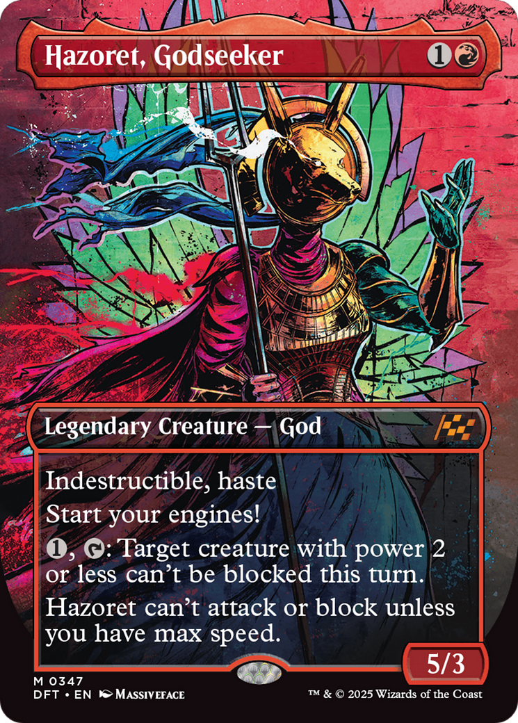 Hazoret, Godseeker (DFT-347) [Aetherdrift] (Borderless) MTG Single Wizards of the Coast