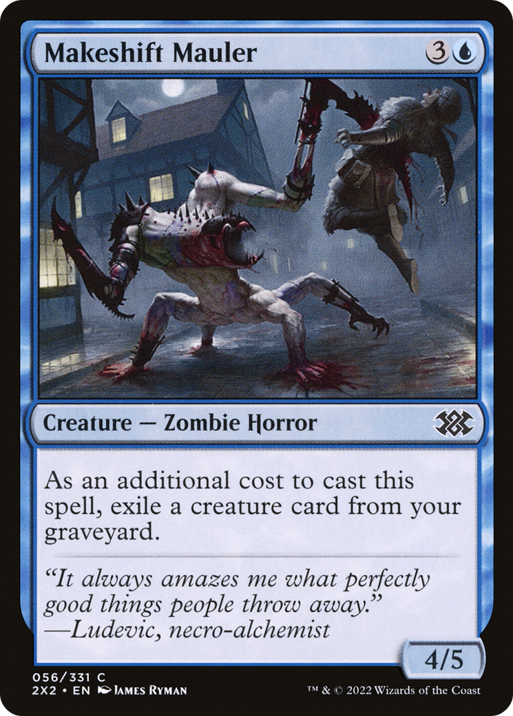 Makeshift Mauler (2X2-056) [Double Masters 2022] Foil MTG Single Wizards of the Coast