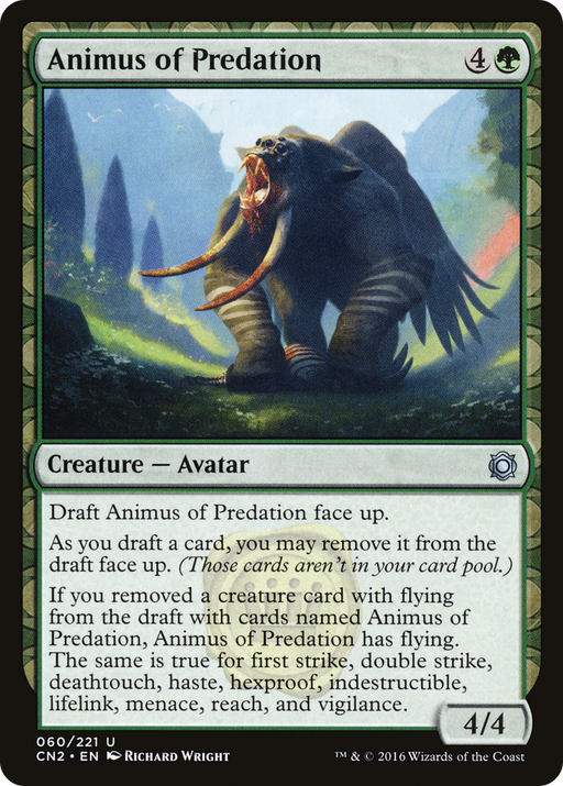 Animus of Predation (CN2-060) [Conspiracy: Take the Crown] Foil MTG Single Wizards of the Coast