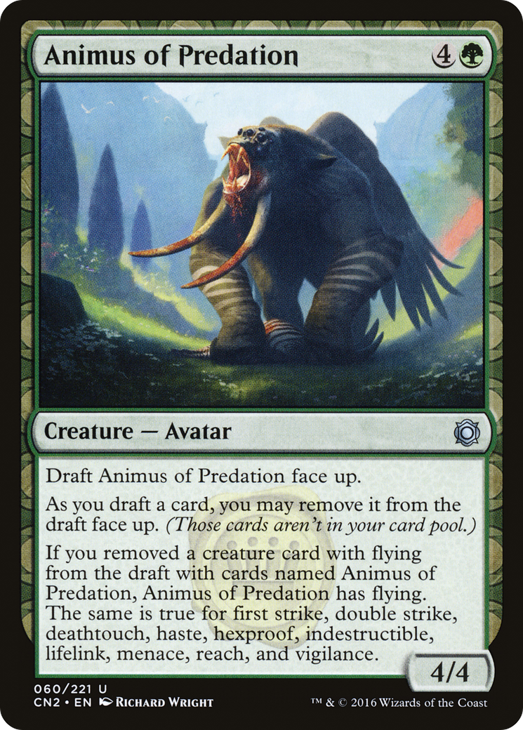 Animus of Predation (CN2-060) [Conspiracy: Take the Crown] MTG Single Wizards of the Coast