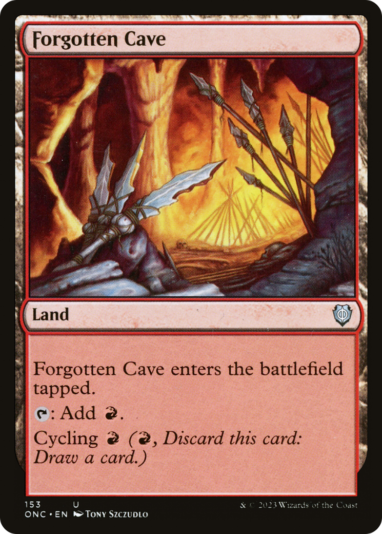 Forgotten Cave (ONC-153) [Phyrexia: All Will Be One Commander] MTG Single Wizards of the Coast