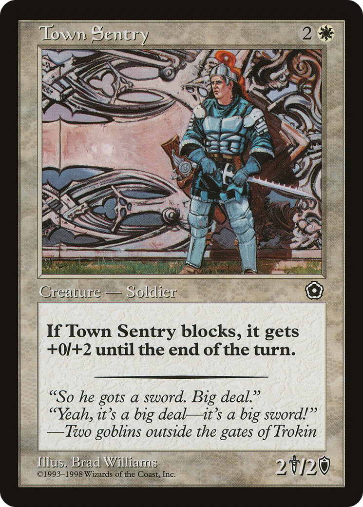 Town Sentry (P02-) [Misc] Portal Second Age MTG Single Wizards of the Coast