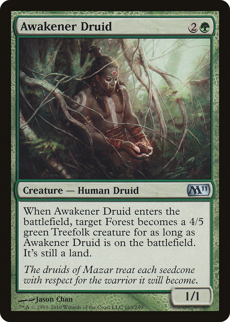 Awakener Druid (M11-163) [Magic 2011] Foil MTG Single Wizards of the Coast