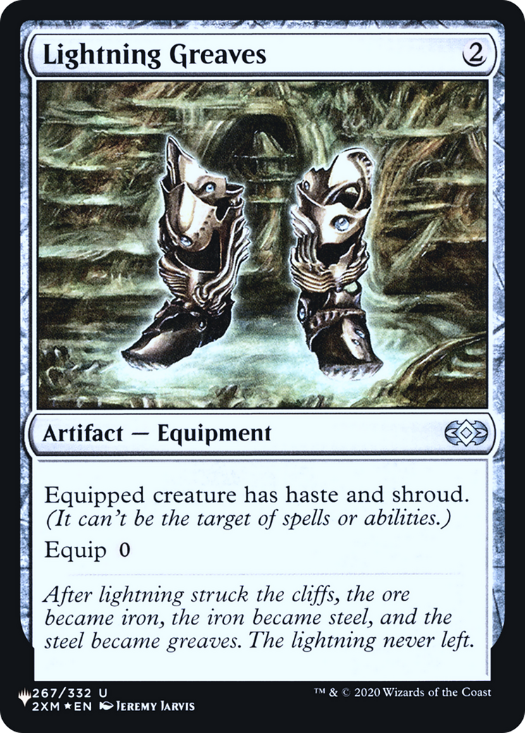 Lightning Greaves (LIST-2XM-267) [Mystery Booster] The List Foil MTG Single Wizards of the Coast