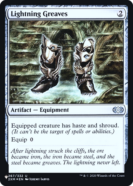 Lightning Greaves (LIST-2XM-267) [Mystery Booster] The List Foil MTG Single Wizards of the Coast