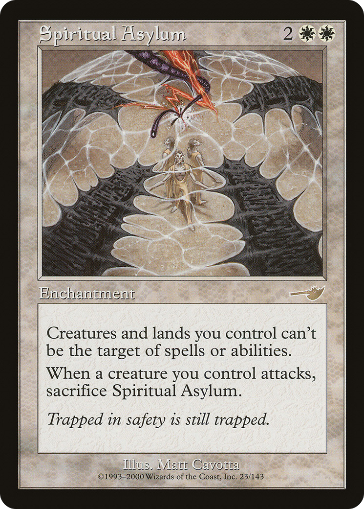 Spiritual Asylum (NMS-023) [Nemesis] Foil MTG Single Wizards of the Coast