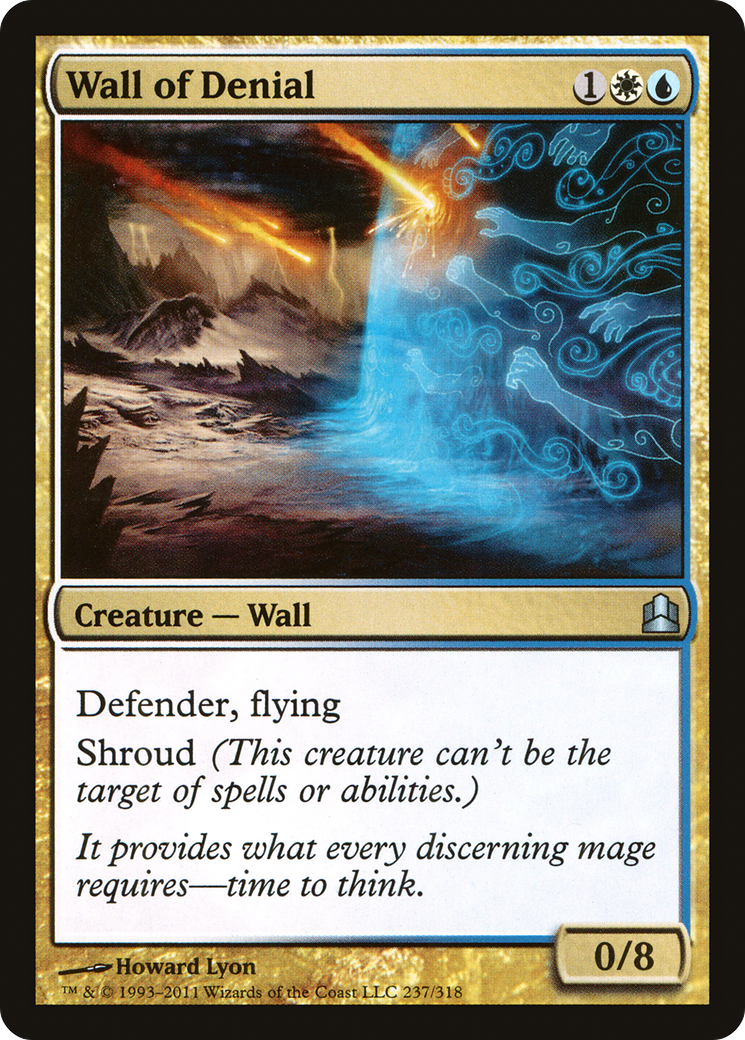 Wall of Denial (CMD-237) [Commander 2011] MTG Single Wizards of the Coast