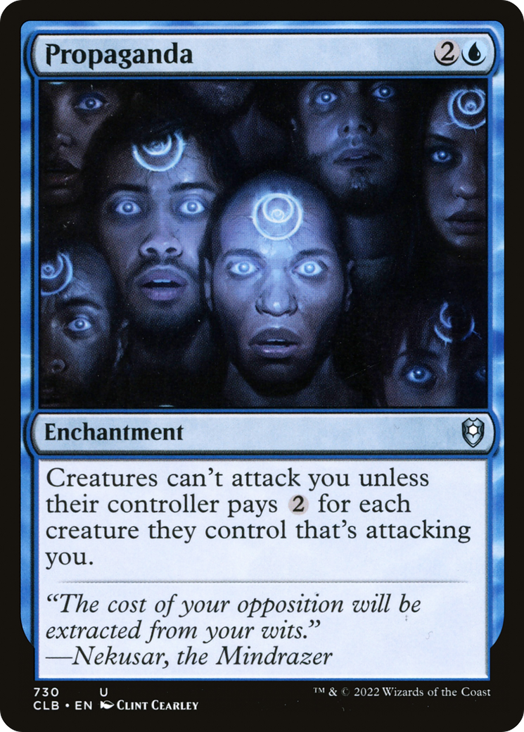 Propaganda (CLB-730) [Commander Legends: Battle for Baldur's Gate] MTG Single Wizards of the Coast