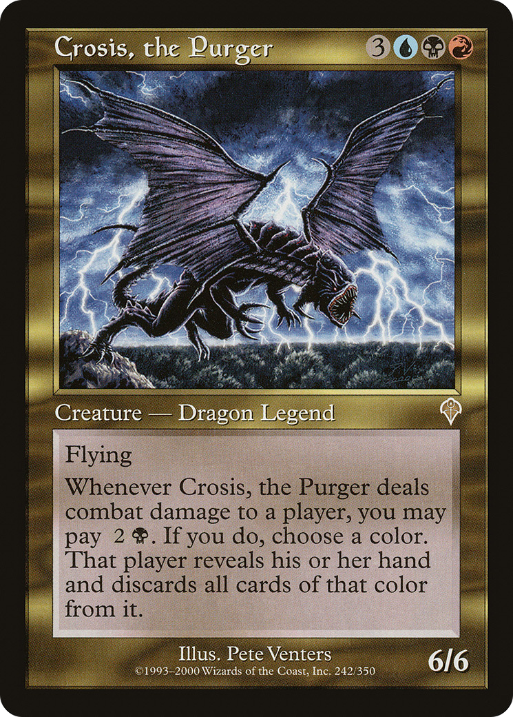 Crosis, the Purger (INV-242) [Invasion] Foil MTG Single Wizards of the Coast