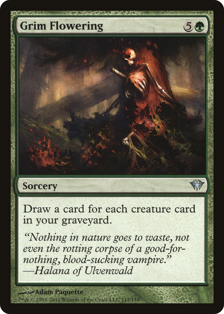 Grim Flowering (DKA-117) [Dark Ascension] MTG Single Wizards of the Coast