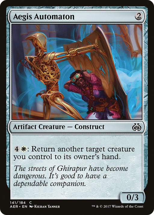 Aegis Automaton (AER-141) [Aether Revolt] Foil MTG Single Wizards of the Coast