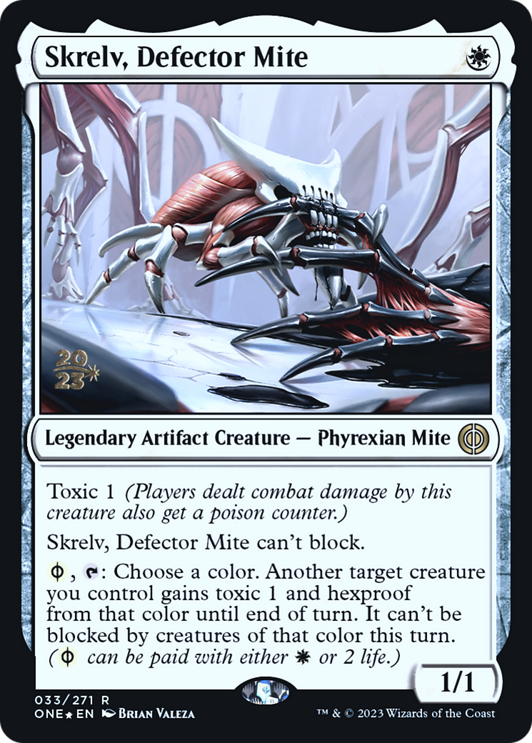 Skrelv, Defector Mite (PRE-033) [Phyrexia: All Will Be One Promos] Foil MTG Single Wizards of the Coast
