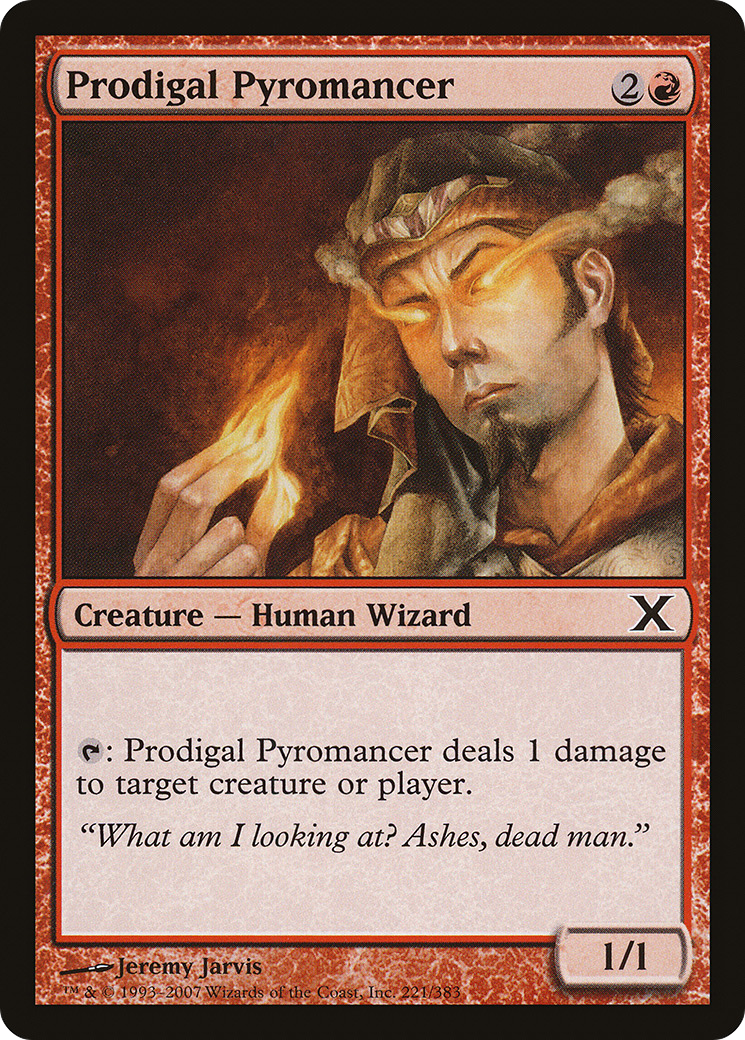 Prodigal Pyromancer (10E-221) [Tenth Edition] MTG Single Wizards of the Coast