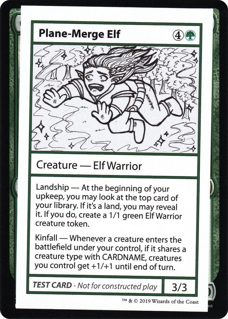 Plane-Merge Elf (CMB1-083) [Mystery Booster] Playtest Cards 2021 MTG Single Wizards of the Coast