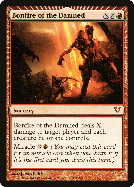 Bonfire of the Damned (AVR-129) [Avacyn Restored] MTG Single Wizards of the Coast