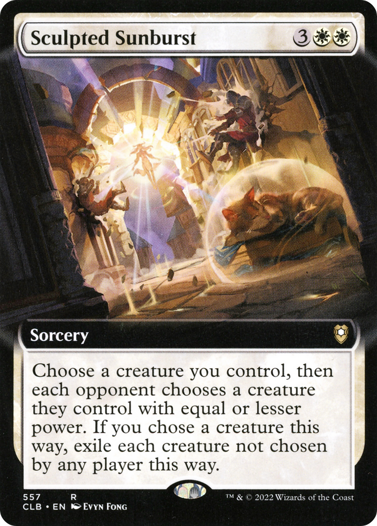 Sculpted Sunburst (CLB-557) [Commander Legends: Battle for Baldur's Gate] (Extended Art) MTG Single Wizards of the Coast