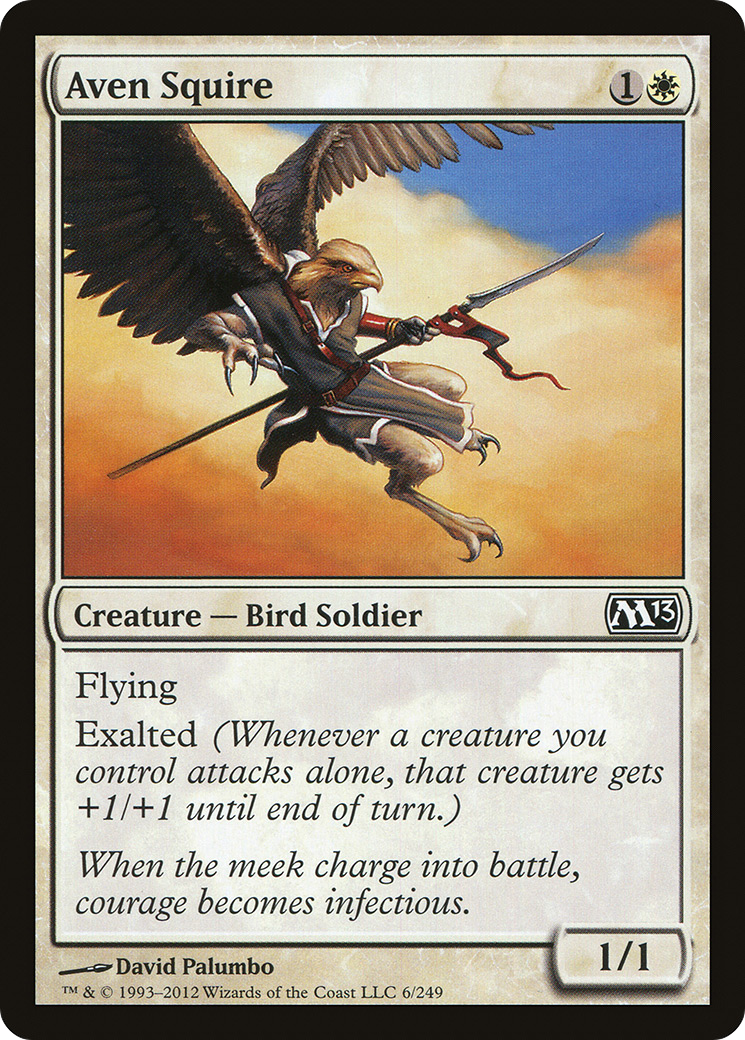 Aven Squire (M13-006) [Magic 2013] Foil MTG Single Wizards of the Coast