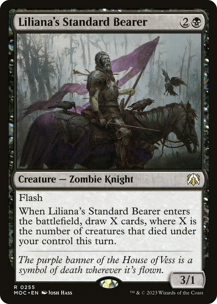 Liliana's Standard Bearer (MOC-255) [March of the Machine Commander] MTG Single Wizards of the Coast