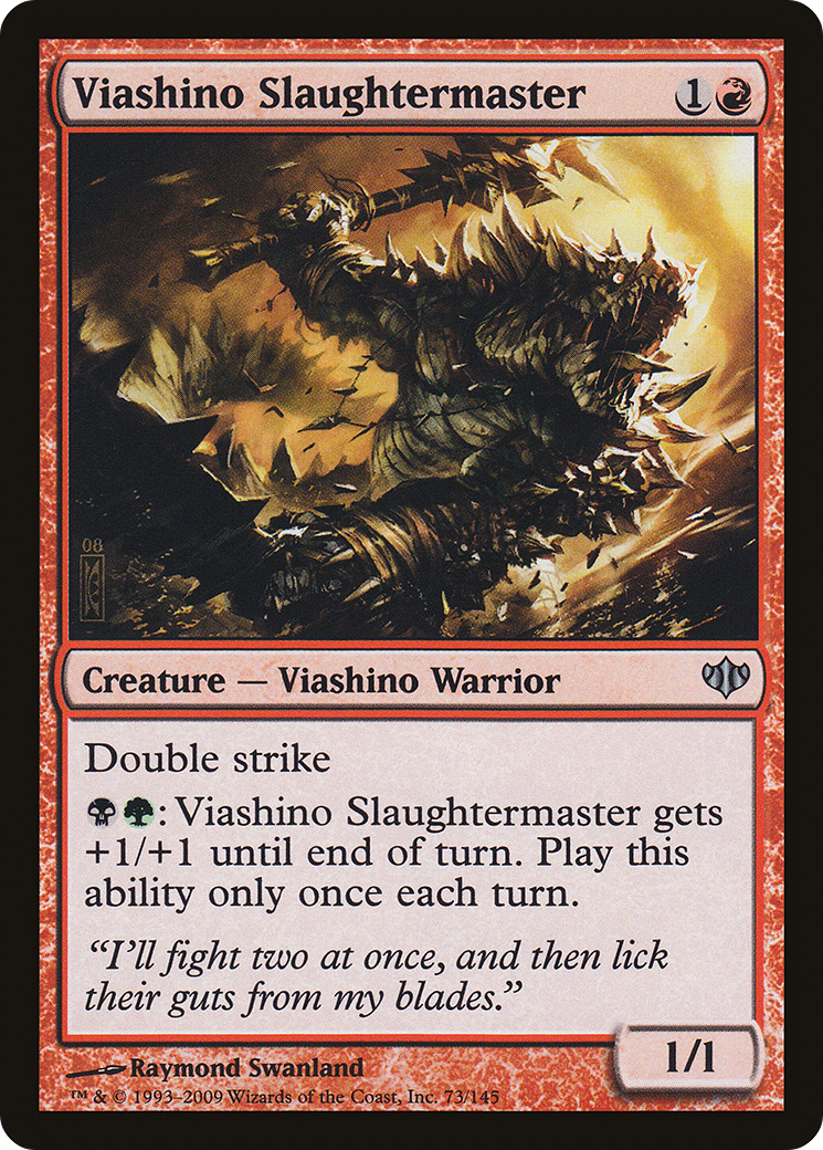 Viashino Slaughtermaster (CON-073) [Conflux] Foil MTG Single Wizards of the Coast