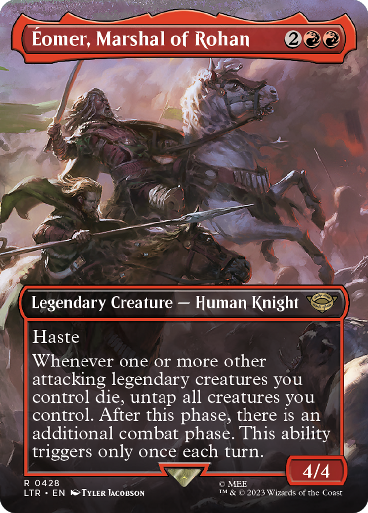 Eomer, Marshal of Rohan (LTR-428) [The Lord of the Rings: Tales of Middle-earth] (Borderless) Foil MTG Single Wizards of the Coast
