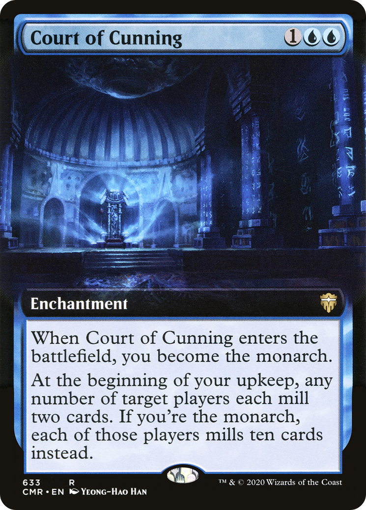 Court of Cunning (CMR-633) [Commander Legends] (Extended Art) MTG Single Wizards of the Coast