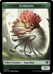 Saproling // Satyr Double-Sided Token [Tokens] Commander Masters Tokens MTG Single Magic: The Gathering