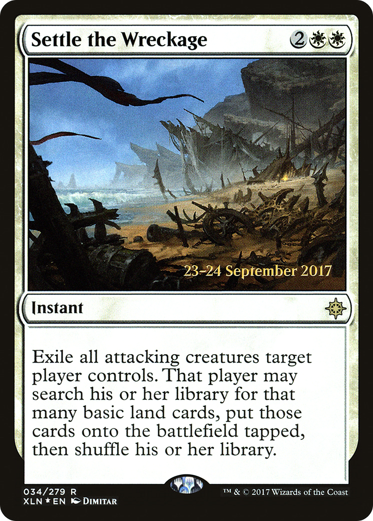 Settle the Wreckage (PRE-034) [Ixalan Promos] Foil MTG Single Wizards of the Coast