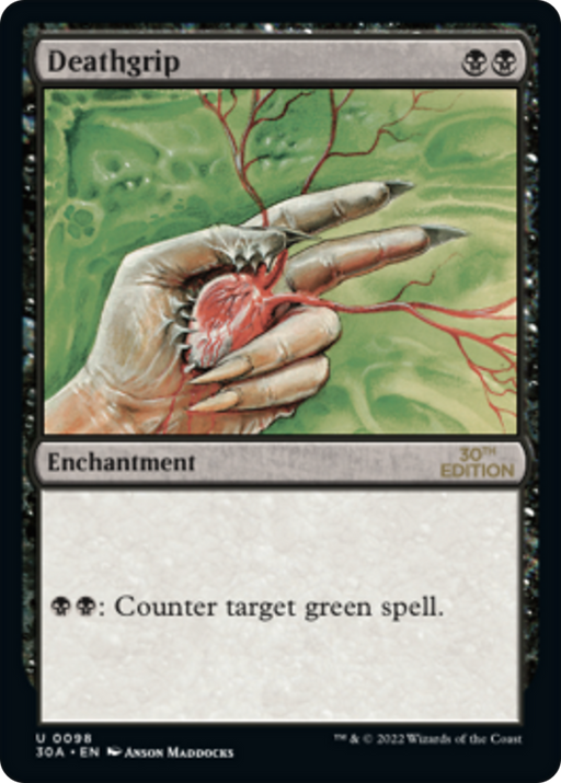 Deathgrip (30A-098) [30th Anniversary Edition] MTG Single Wizards of the Coast