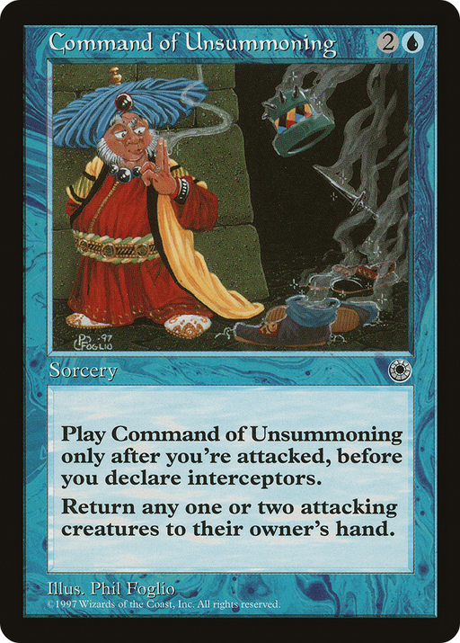 Command of Unsummoning (POR-) [Misc] Portal MTG Single Wizards of the Coast