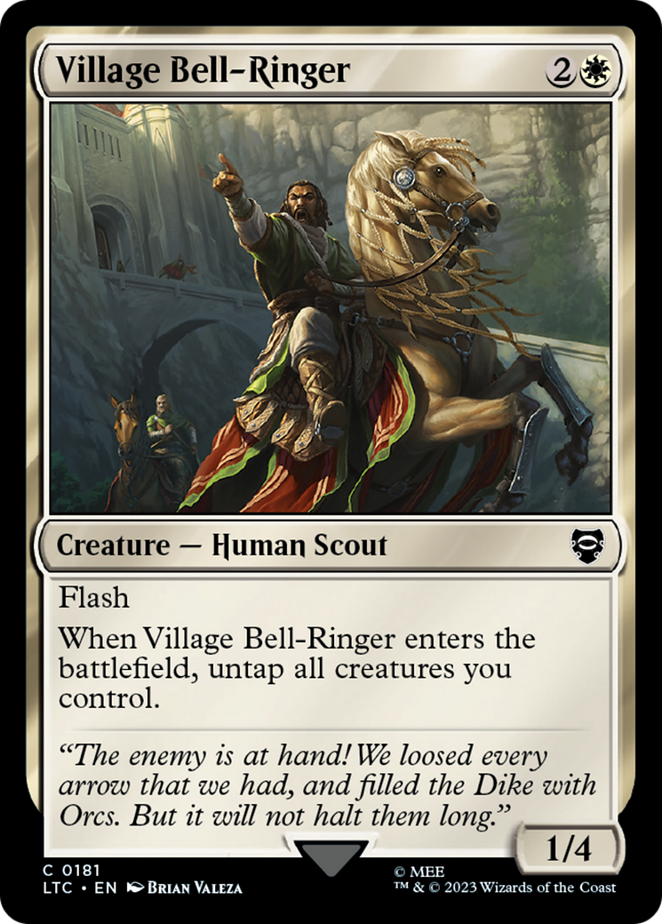 Village Bell-Ringer (LTC-181) [Tales of Middle-earth Commander] MTG Single Wizards of the Coast