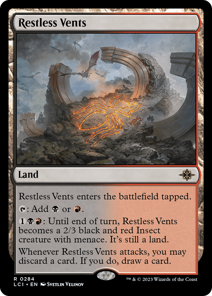 Restless Vents (LCI-284) [The Lost Caverns of Ixalan] Foil MTG Single Wizards of the Coast