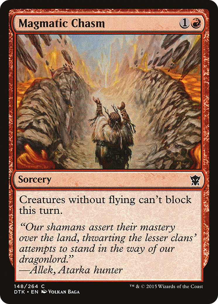 Magmatic Chasm (DTK-148) [Dragons of Tarkir] MTG Single Wizards of the Coast