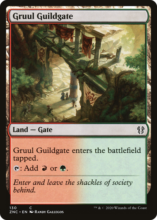 Gruul Guildgate (ZNC-130) [Zendikar Rising Commander] MTG Single Wizards of the Coast