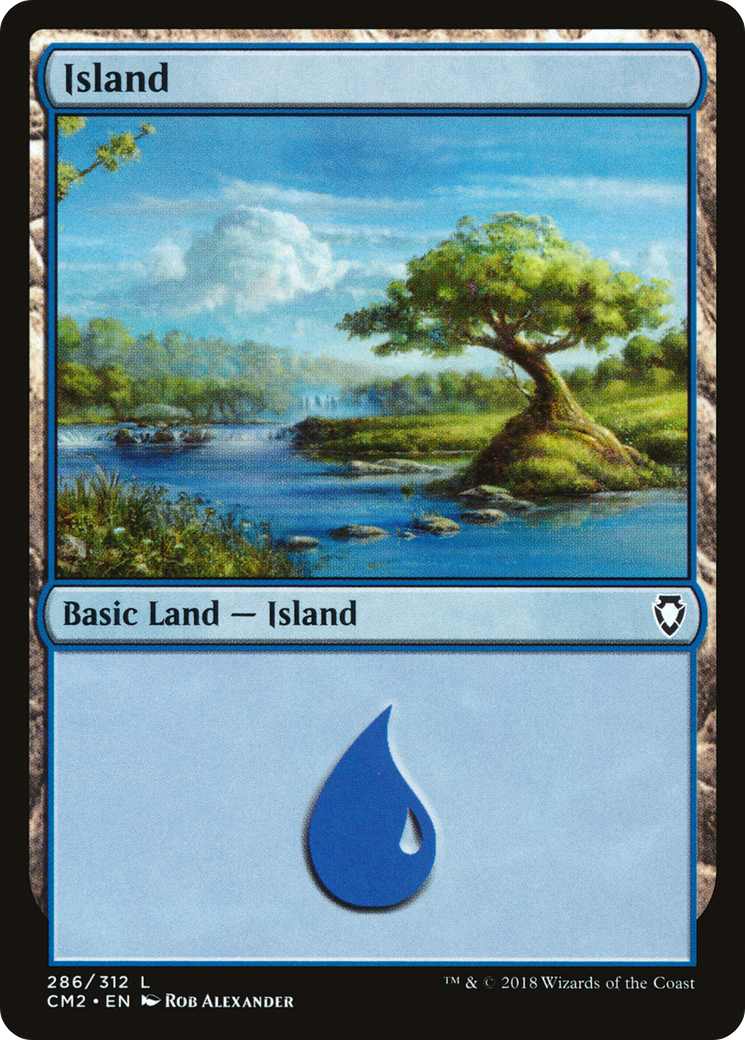 Island (CM2-286) [Commander Anthology Volume II] MTG Single Wizards of the Coast