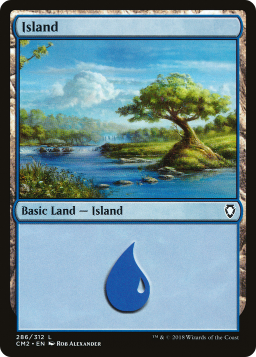 Island (CM2-286) [Commander Anthology Volume II] MTG Single Wizards of the Coast