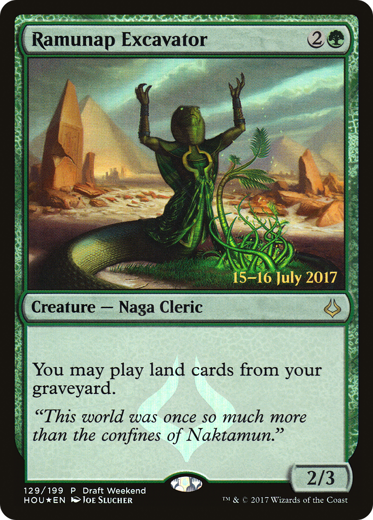 Ramunap Excavator (Draft Weekend) (LARP-129) [Hour of Devastation Promos] Foil MTG Single Wizards of the Coast