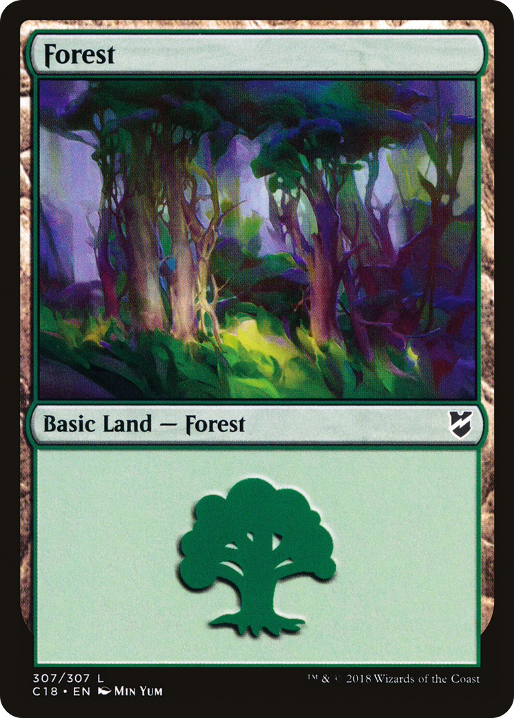 Forest (C18-307) [Commander 2018] MTG Single Wizards of the Coast
