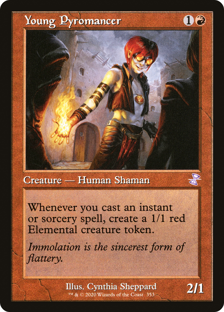 Young Pyromancer (TSR-353) [Time Spiral Remastered] Foil MTG Single Wizards of the Coast