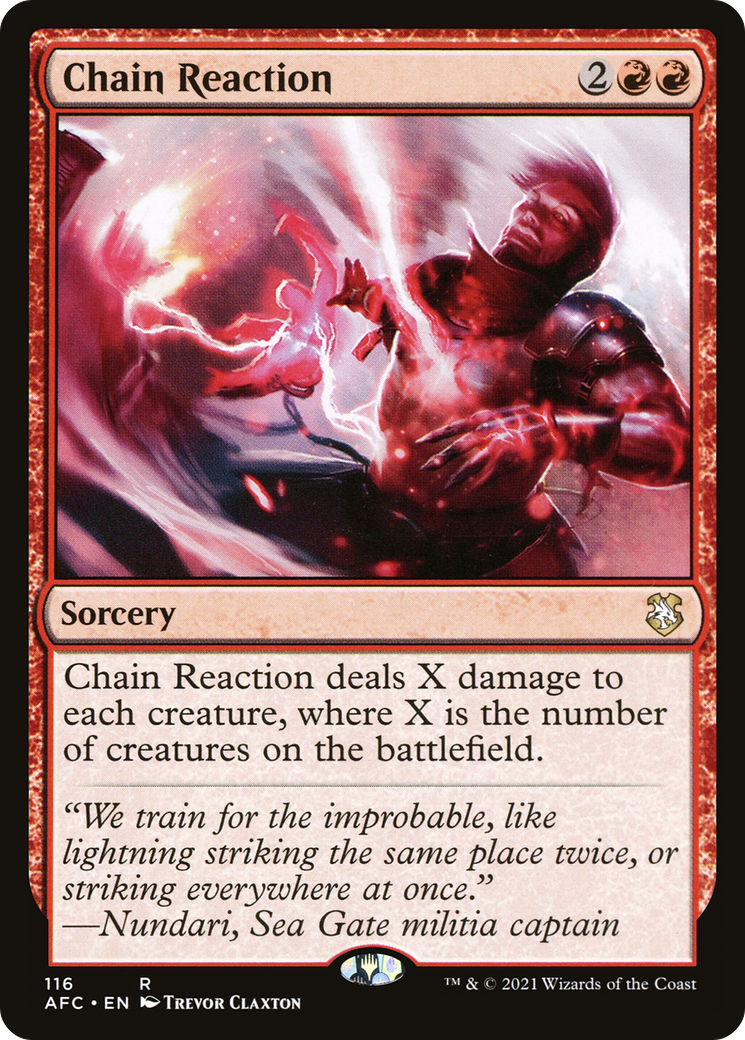 Chain Reaction (AFC-116) [Forgotten Realms Commander] MTG Single Wizards of the Coast