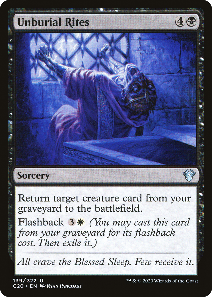 Unburial Rites (C20-139) [Commander 2020] MTG Single Wizards of the Coast